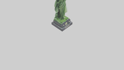 3D model Green Landscape Tribute Statue model VR / AR / low-poly