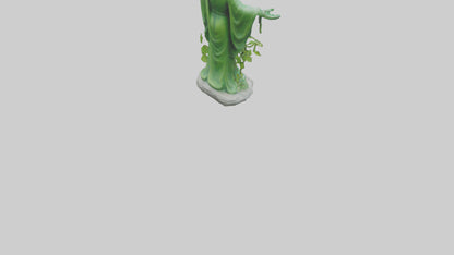 3D model Green Nature Protector Statue model VR / AR / low-poly
