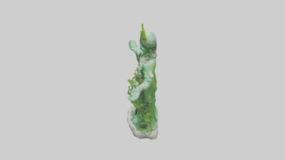 3D model Green Nature Protector Statue model VR / AR / low-poly