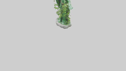 3D model Green Nature Protector Statue model VR / AR / low-poly