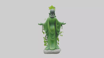 3D model Green Nature Protector Statue model VR / AR / low-poly