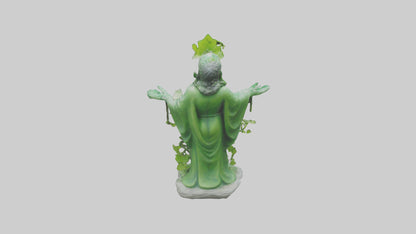 3D model Green Nature Protector Statue model VR / AR / low-poly