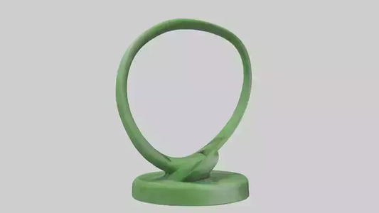 3D model Green Spiral Sculpture statue model VR / AR / low-poly
