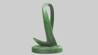 3D model Green Spiral Sculpture statue model VR / AR / low-poly