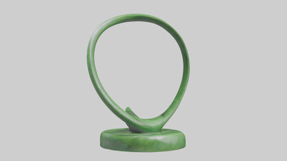 3D model Green Spiral Sculpture statue model VR / AR / low-poly