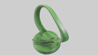 3D model Green Spiral Sculpture statue model VR / AR / low-poly