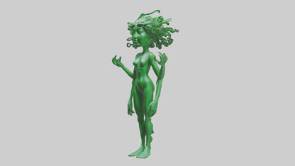 3D model Green Visionary Statue model VR / AR / low-poly