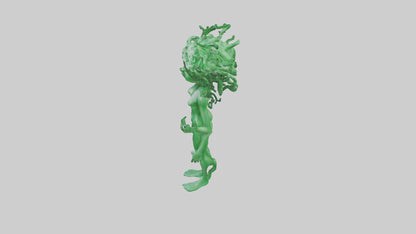 3D model Green Visionary Statue model VR / AR / low-poly