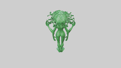 3D model Green Visionary Statue model VR / AR / low-poly
