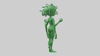 3D model Green Visionary Statue model VR / AR / low-poly