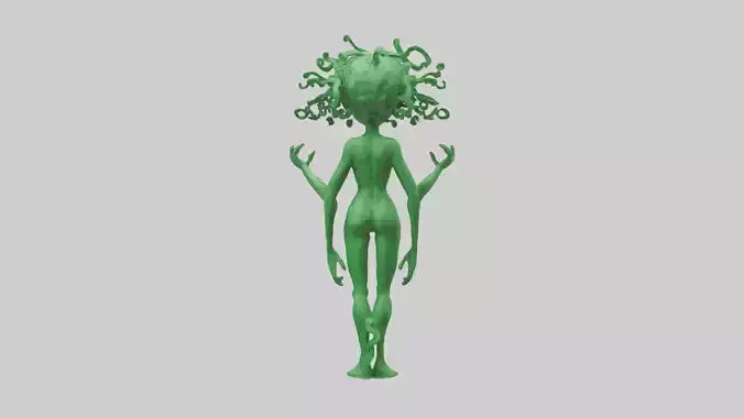3D model Green Visionary Statue model VR / AR / low-poly