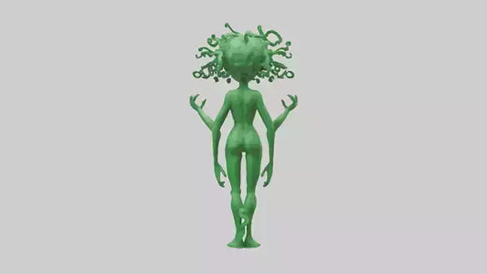 3D model Green Visionary Statue model VR / AR / low-poly
