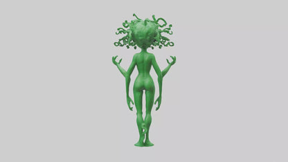 3D model Green Visionary Statue model VR / AR / low-poly