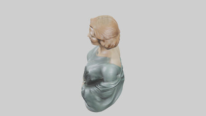 Greta Garbo statue model VR / AR / low-poly