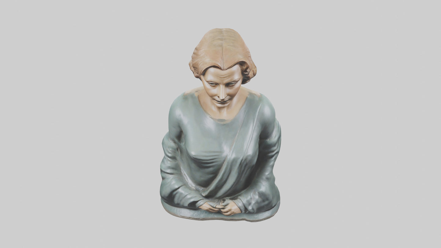 Greta Garbo statue model VR / AR / low-poly