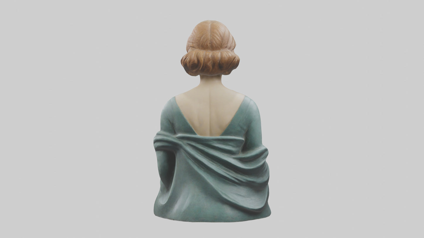 Greta Garbo statue model VR / AR / low-poly