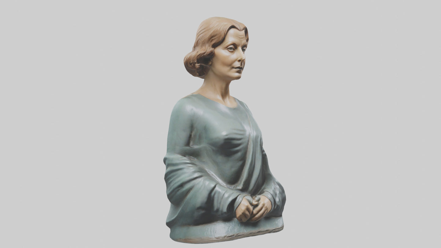 Greta Garbo statue model VR / AR / low-poly