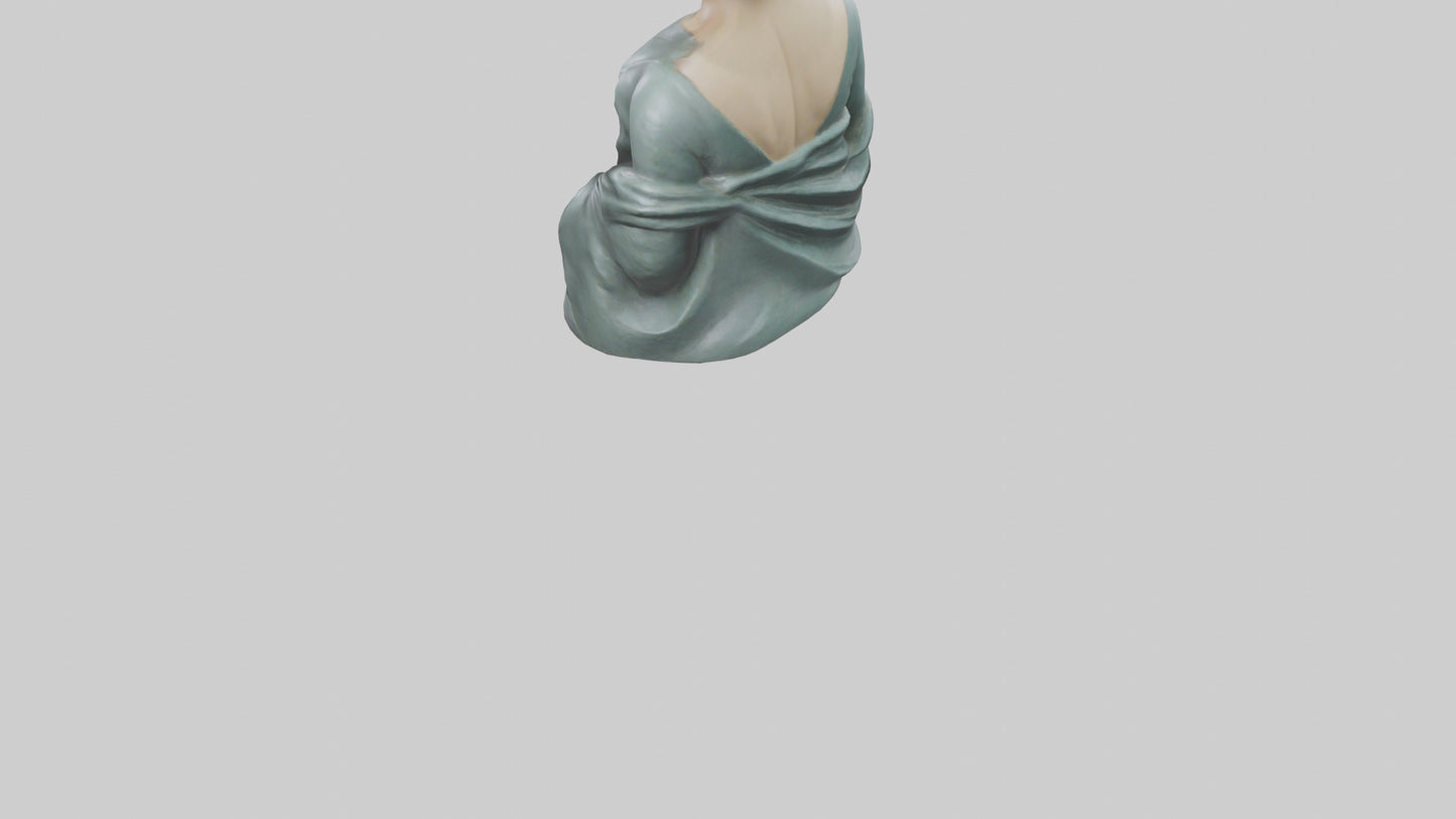 Greta Garbo statue model VR / AR / low-poly