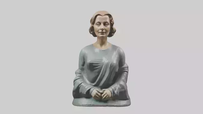 Greta Garbo statue model VR / AR / low-poly