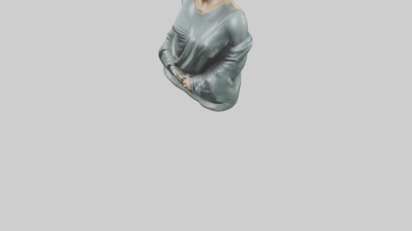 Greta Garbo statue model VR / AR / low-poly