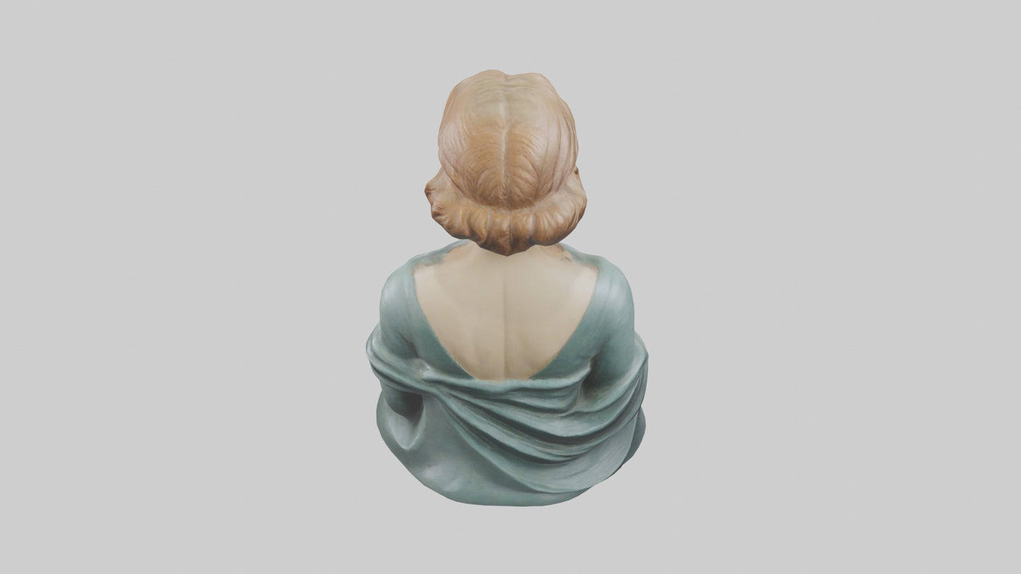 Greta Garbo statue model VR / AR / low-poly