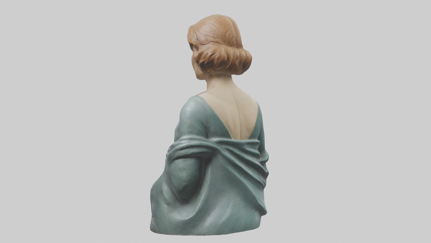 Greta Garbo statue model VR / AR / low-poly