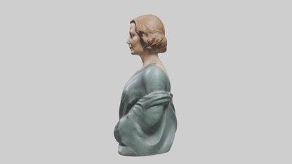 Greta Garbo statue model VR / AR / low-poly