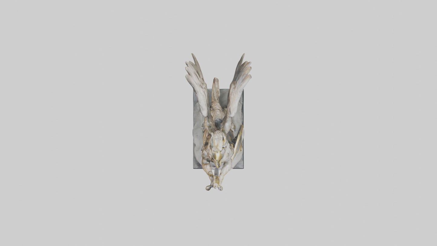 Griffin Warrior statue model VR / AR / low-poly