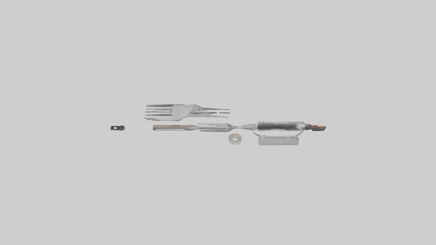 3D model Grill Tool Set model VR / AR / low-poly