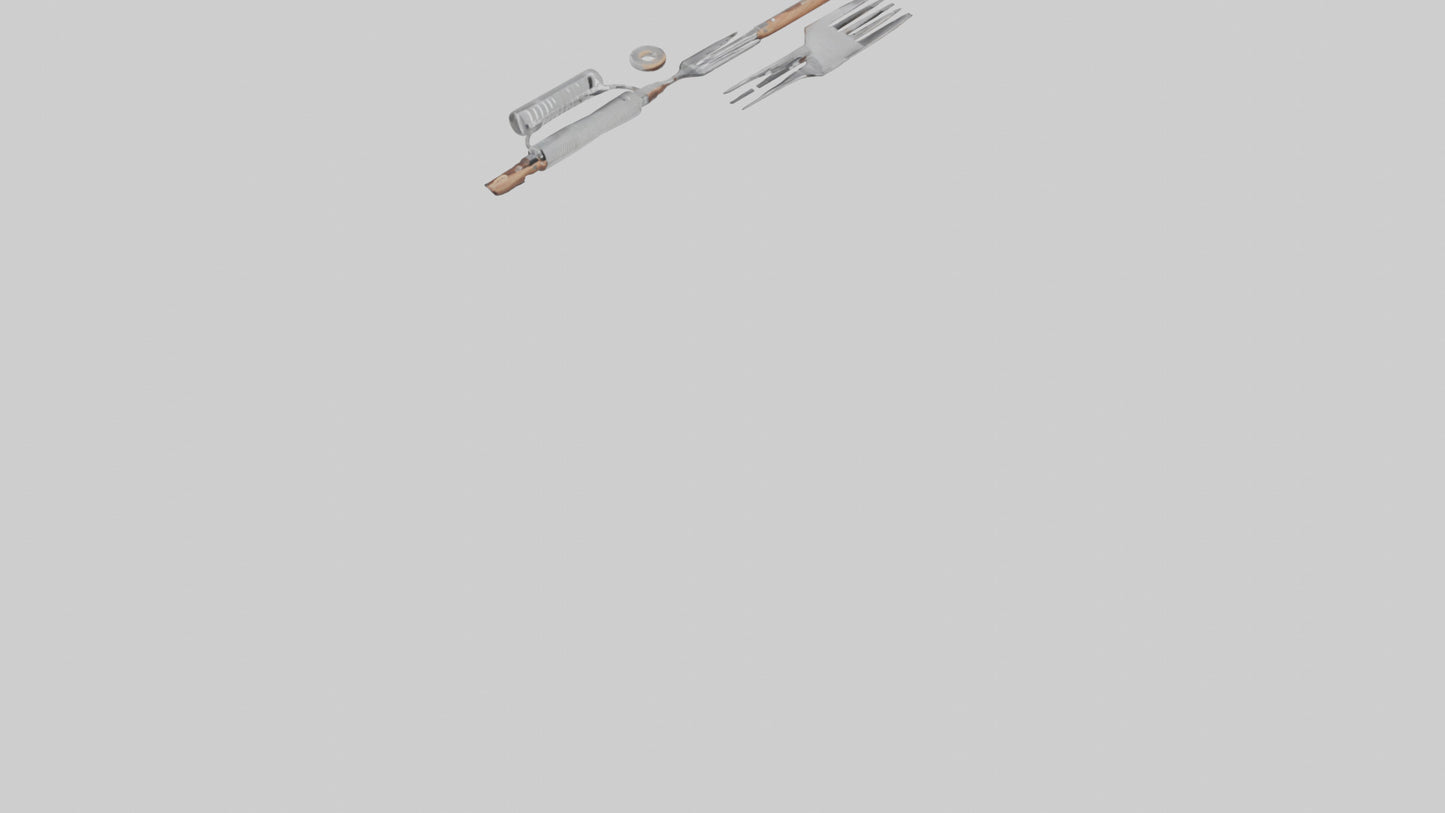 3D model Grill Tool Set model VR / AR / low-poly