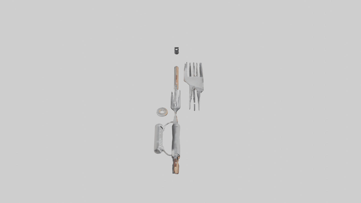 3D model Grill Tool Set model VR / AR / low-poly
