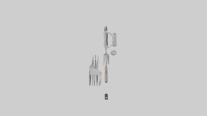 3D model Grill Tool Set model VR / AR / low-poly