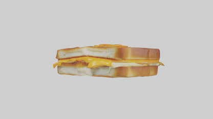 3D model Grilled cheese sandwich model VR / AR / low-poly