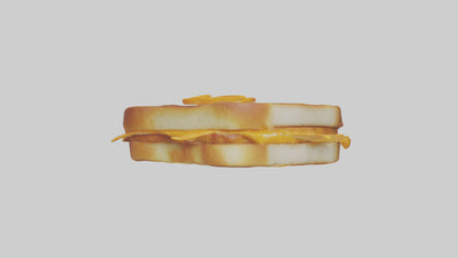 3D model Grilled cheese sandwich model VR / AR / low-poly