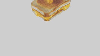 3D model Grilled cheese sandwich model VR / AR / low-poly