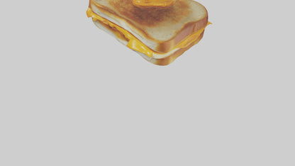 3D model Grilled cheese sandwich model VR / AR / low-poly