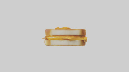 3D model Grilled cheese sandwich model VR / AR / low-poly