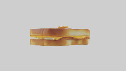 3D model Grilled cheese sandwich model VR / AR / low-poly