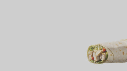 3D model Grilled chicken Caesar wrap model VR / AR / low-poly