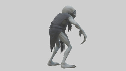 3D model Grim ghoul model VR / AR / low-poly