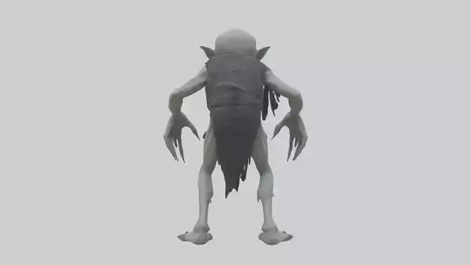 3D model Grim ghoul model VR / AR / low-poly