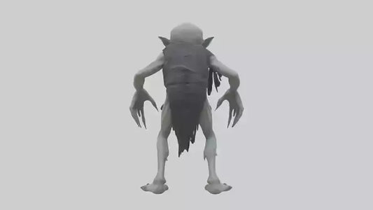 3D model Grim ghoul model VR / AR / low-poly