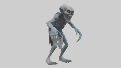3D model Grim ghoul model VR / AR / low-poly