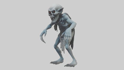 3D model Grim ghoul model VR / AR / low-poly