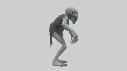 3D model Grim ghoul model VR / AR / low-poly