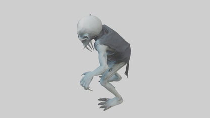 3D model Grim ghoul model VR / AR / low-poly