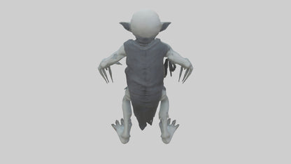 3D model Grim ghoul model VR / AR / low-poly