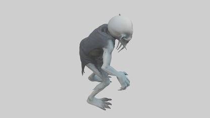 3D model Grim ghoul model VR / AR / low-poly