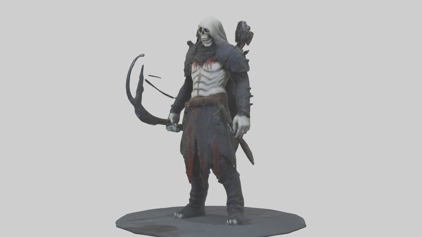 3D model Grim hunter model VR / AR / low-poly