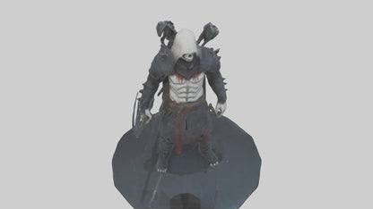 3D model Grim hunter model VR / AR / low-poly